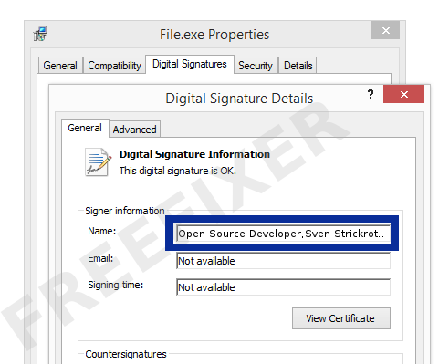 Screenshot of the Open Source Developer,Sven Strickroth certificate